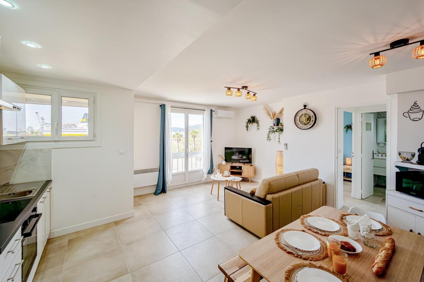 טולון Air-Conditioned Apartment - Sea View Port מראה חיצוני תמונה