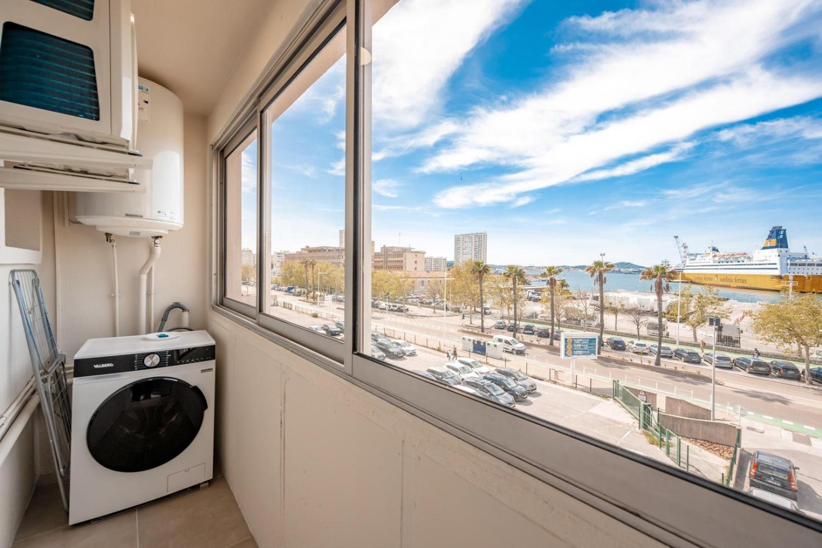 טולון Air-Conditioned Apartment - Sea View Port מראה חיצוני תמונה